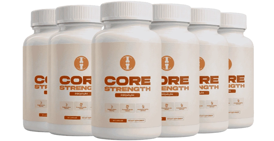 6 CoreStrength bottles.